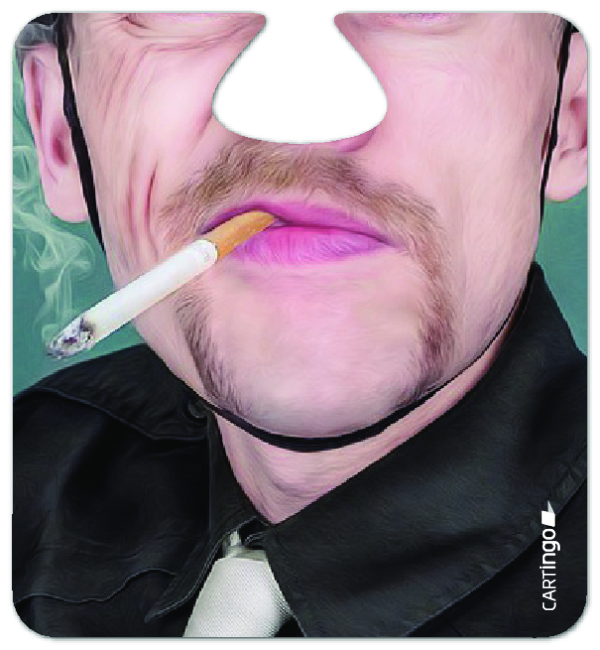 Facematt Partyset mit lustigen Gesichtern – Bild 5