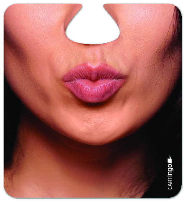 Facematt Partyset mit lustigen Gesichtern