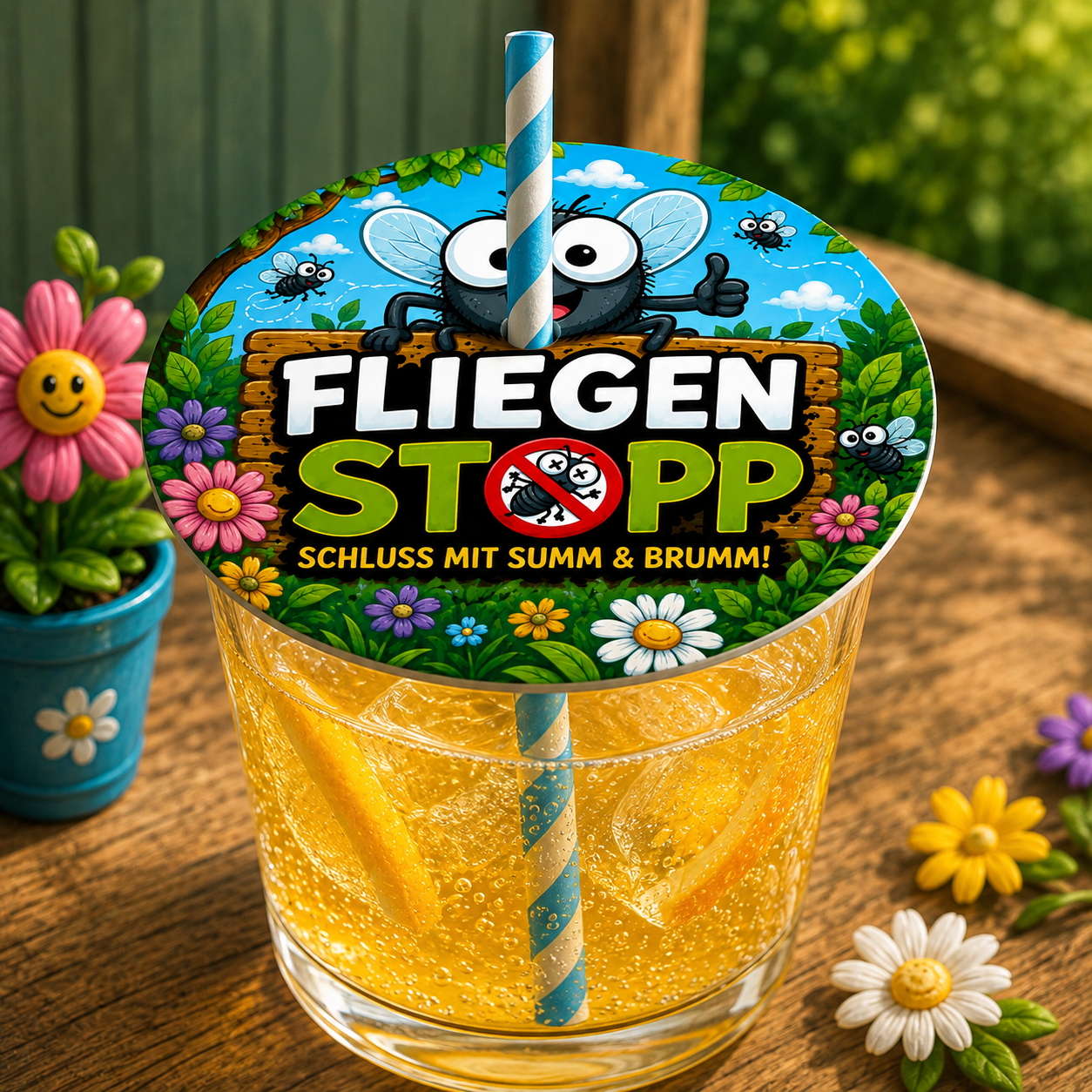 FLIEGENSTOPP – Der clevere Getränkeschutz für den Sommer – Bild 2